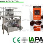 Kaffeebohnen Stand-up-Zip-Beutel-Verpackungsmaschine Drehverpackungsmaschine mit Multi-Head-Skala