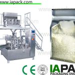 rotierende vorgeformte Beutelverpackungsmaschine für Reis vorgefertigte Beutelverpackungsmaschine